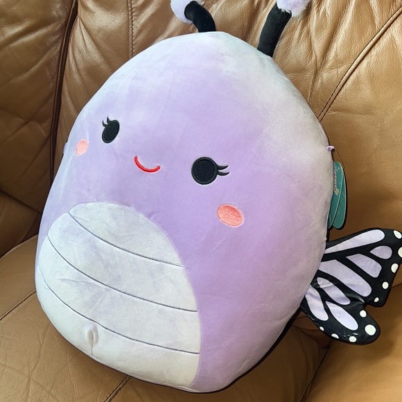 NWT 16” Squishmellows Official Kellytoy Squishy Soft Plush Bibiana Butterfly - Picture 3 of 6
